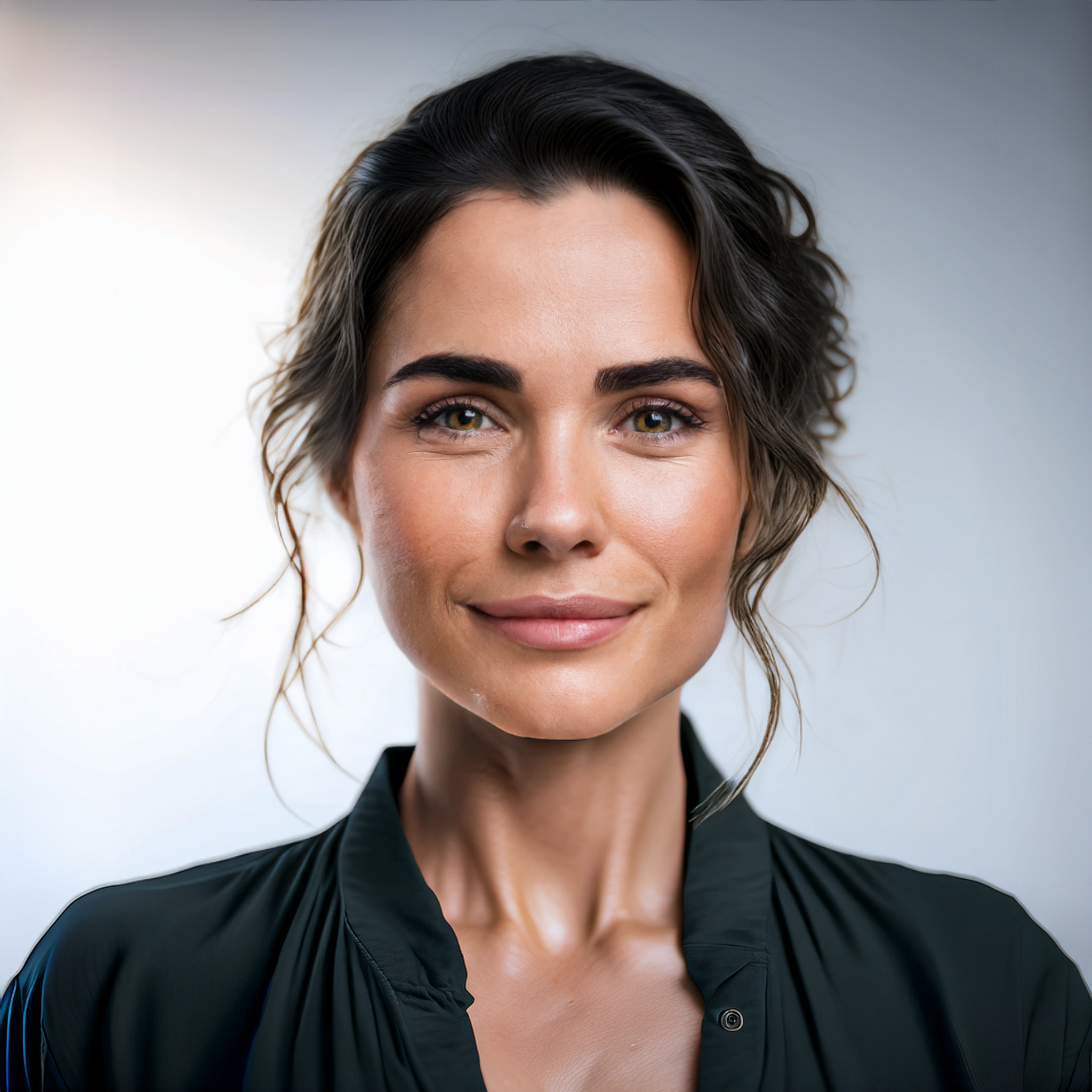 Personenfoto von Mia Schmid mit einem warmen und offenen Ausdruck